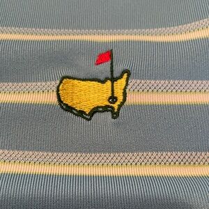 Masters Light Blue Striped Polo Shirt